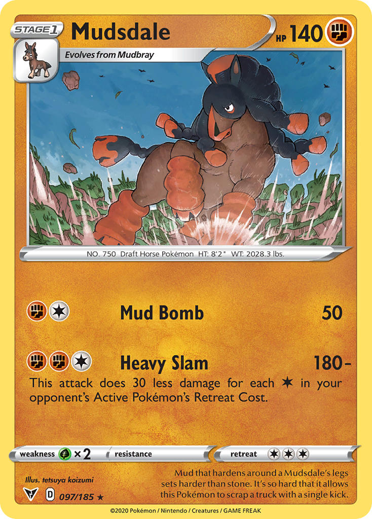 Mudsdale (097/185) [Sword & Shield: Vivid Voltage] | Exor Games New Glasgow