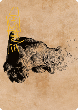 Wilson, Refined Grizzly Art Card (Gold-Stamped Signature) [Commander Legends: Battle for Baldur's Gate Art Series] | Exor Games New Glasgow