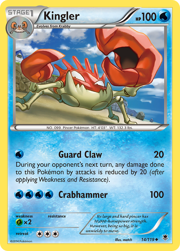 Kingler (14/119) [XY: Phantom Forces] | Exor Games New Glasgow