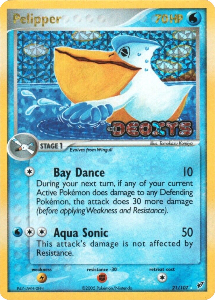 Pelipper (21/107) (Stamped) [EX: Deoxys] | Exor Games New Glasgow
