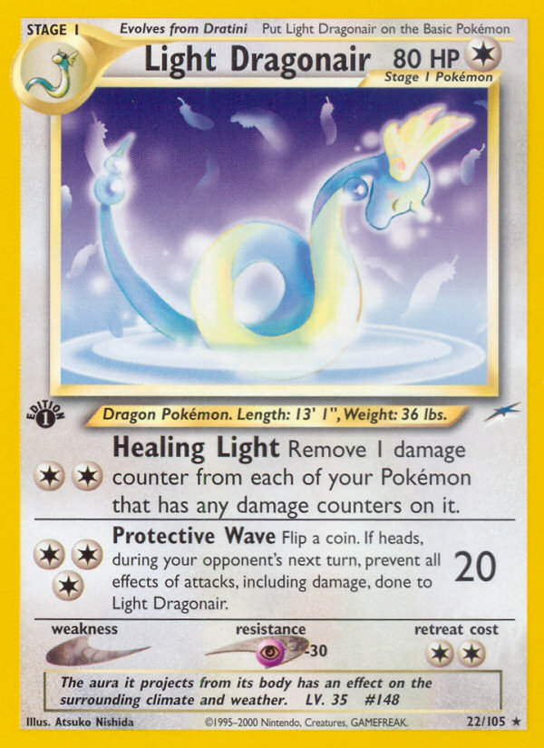 Light Dragonair (22/105) [Neo Destiny 1st Edition] | Exor Games New Glasgow