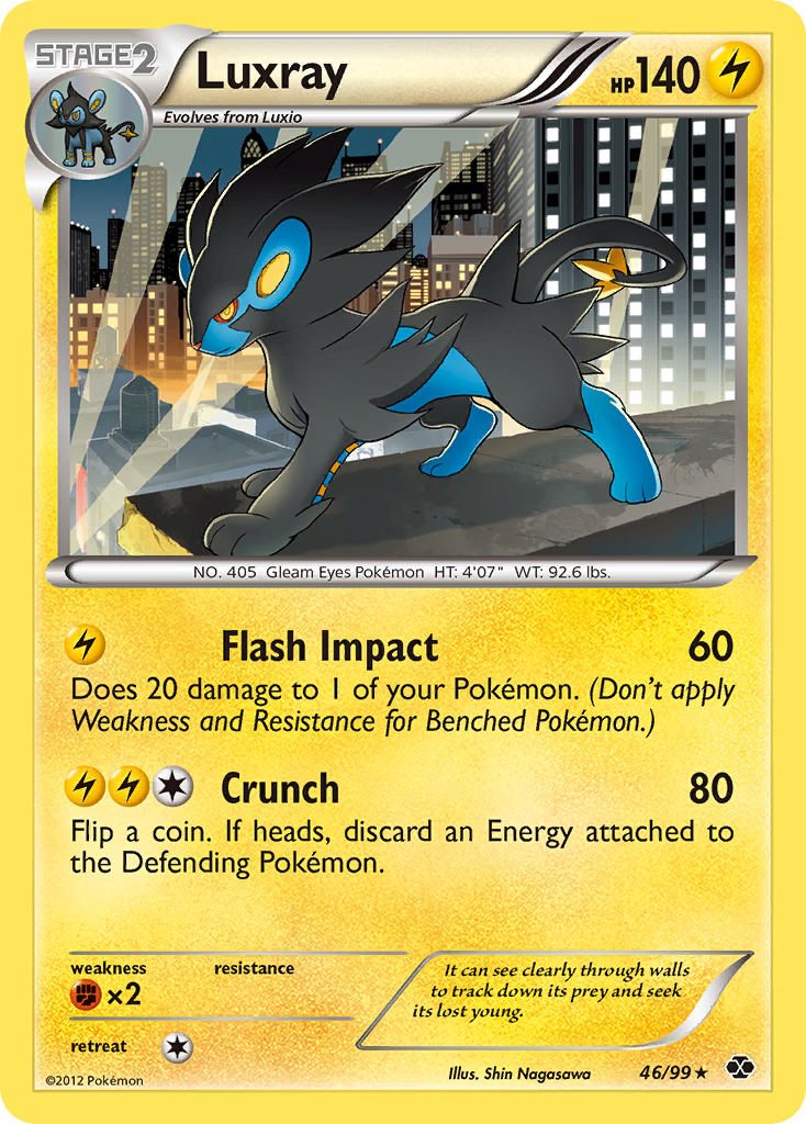 Luxray (46/99) [Black & White: Next Destinies] | Exor Games New Glasgow