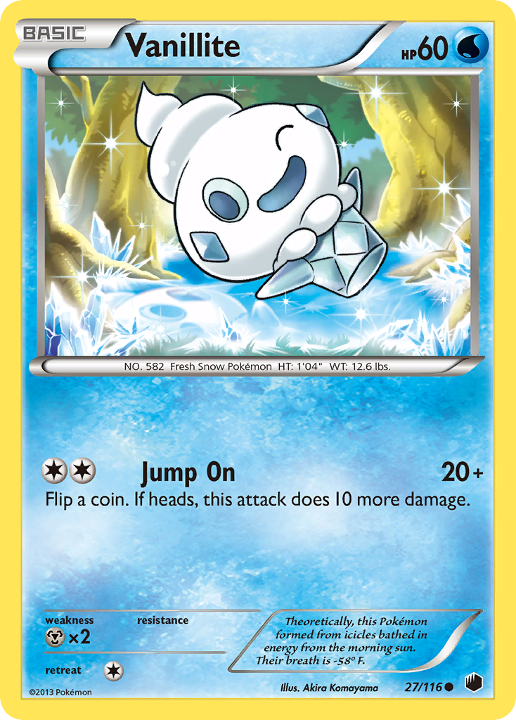 Vanillite (27/116) [Black & White: Plasma Freeze] | Exor Games New Glasgow