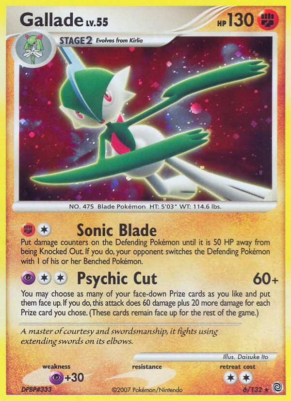 Gallade (6/132) [Diamond & Pearl: Secret Wonders] | Exor Games New Glasgow