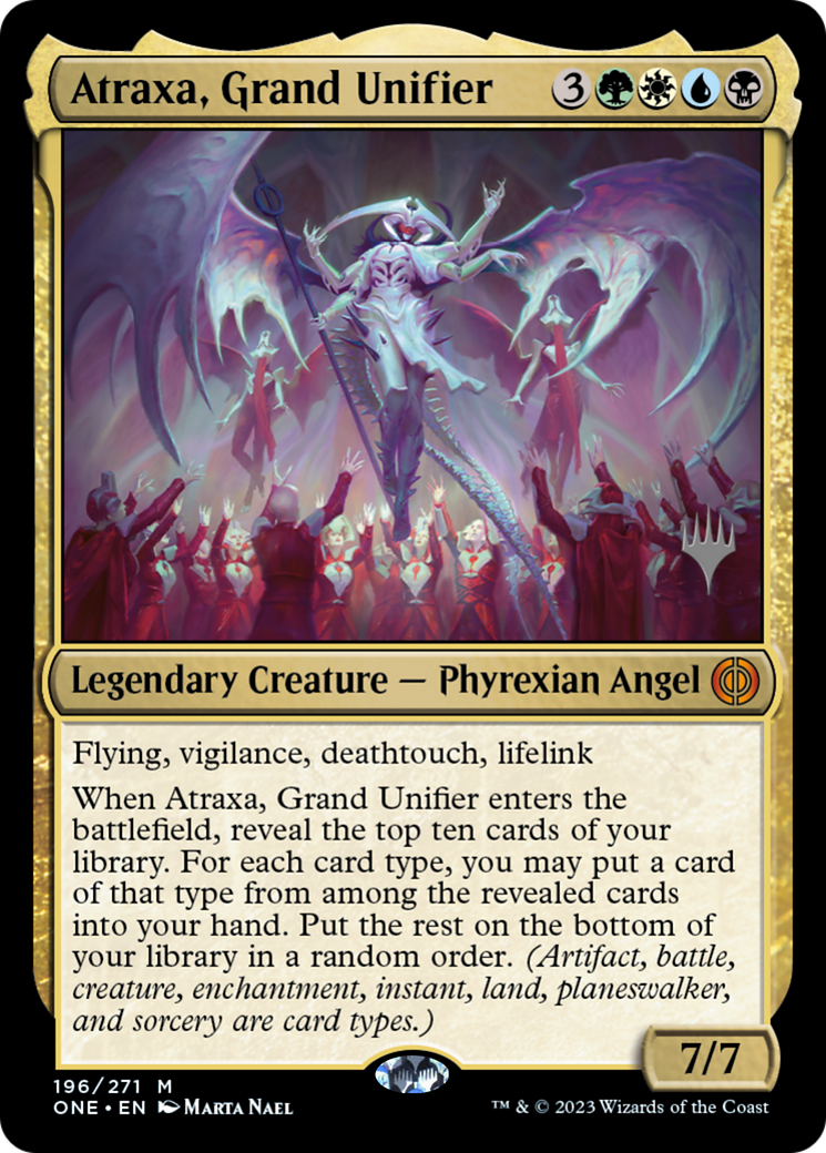 Atraxa, Grand Unifier (Promo Pack) [Phyrexia: All Will Be One Promos] | Exor Games New Glasgow