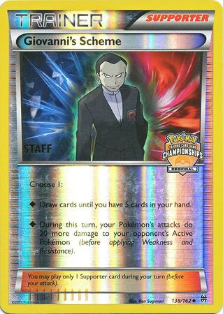 Giovanni's Scheme (138/162) (Championship Promo Staff) [XY: BREAKthrough] | Exor Games New Glasgow