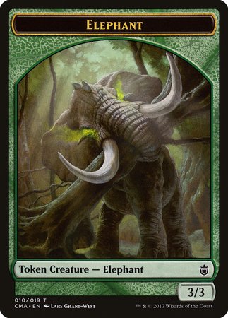 Elephant Token (010) [Commander Anthology Tokens] | Exor Games New Glasgow