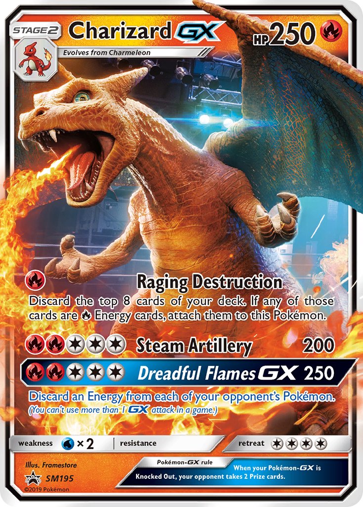 Charizard GX (SM195) [Sun & Moon: Black Star Promos] | Exor Games New Glasgow