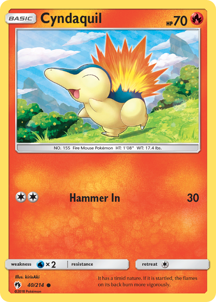 Cyndaquil (40/214) [Sun & Moon: Lost Thunder] | Exor Games New Glasgow