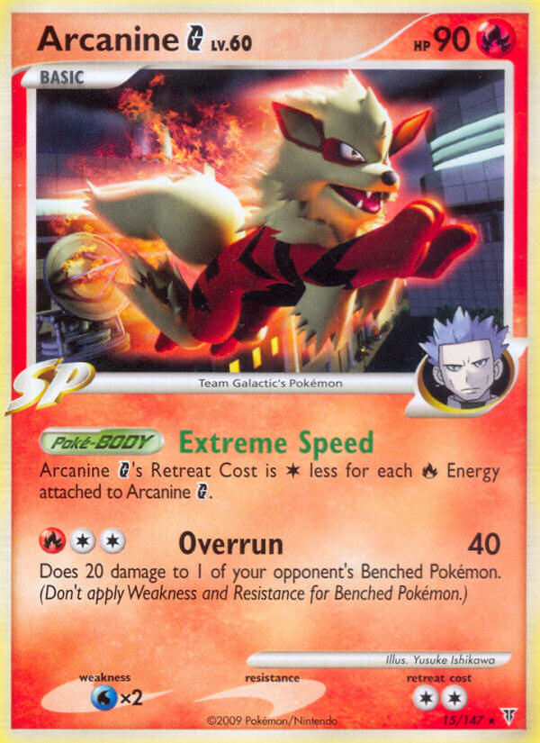 Arcanine G (15/147) (Theme Deck Exclusive) [Platinum: Supreme Victors] | Exor Games New Glasgow