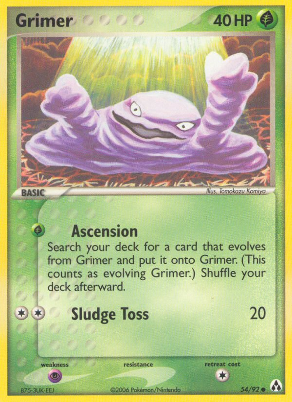 Grimer (54/92) [EX: Legend Maker] | Exor Games New Glasgow