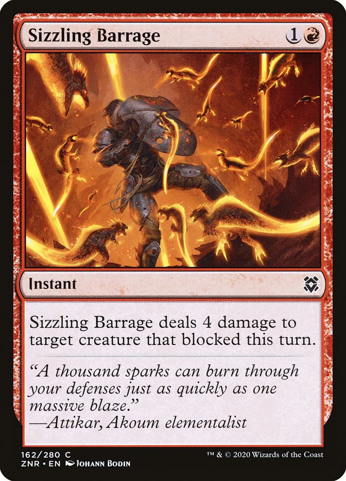 Sizzling Barrage [Zendikar Rising] | Exor Games New Glasgow