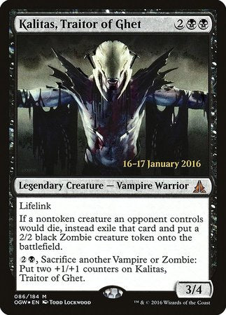 Kalitas, Traitor of Ghet [Oath of the Gatewatch Promos] | Exor Games New Glasgow