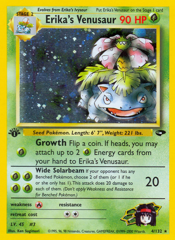 Erika's Venusaur (4/132) [Gym Challenge 1st Edition] | Exor Games New Glasgow