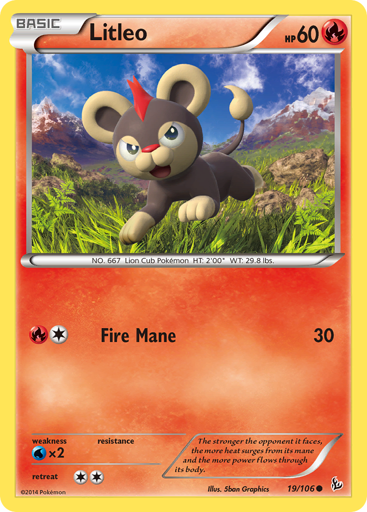 Litleo (19/106) [XY: Flashfire] | Exor Games New Glasgow