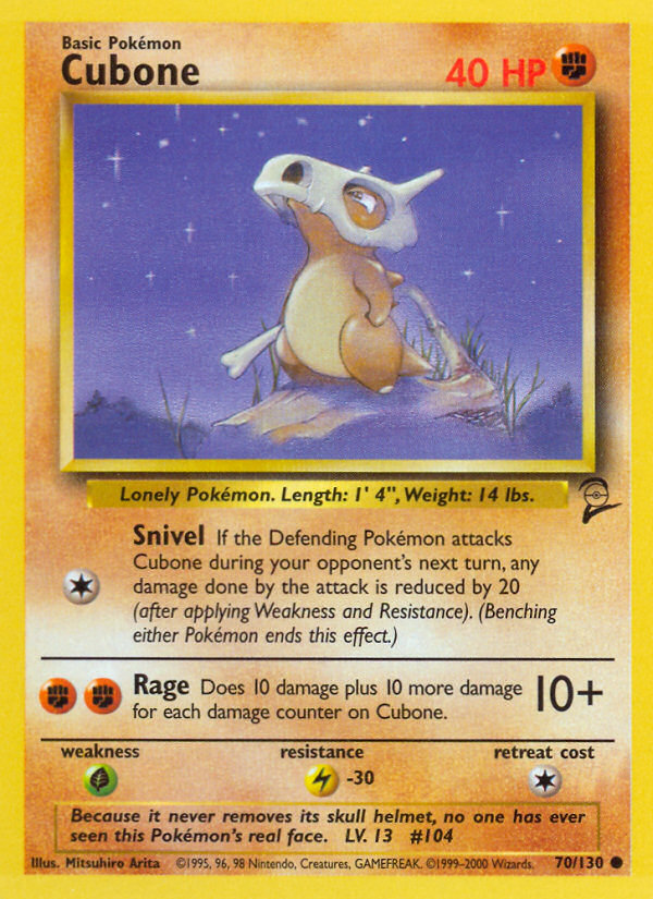 Cubone (70/130) [Base Set 2] | Exor Games New Glasgow