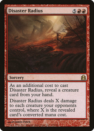 Disaster Radius [Commander 2011] | Exor Games New Glasgow