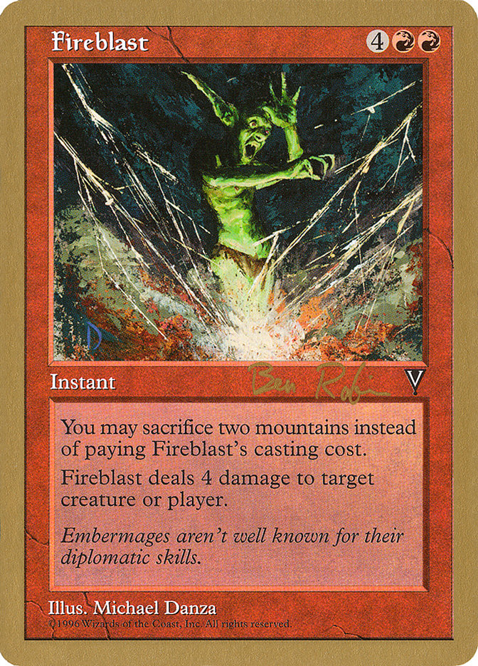 Fireblast (Ben Rubin) [World Championship Decks 1998] | Exor Games New Glasgow