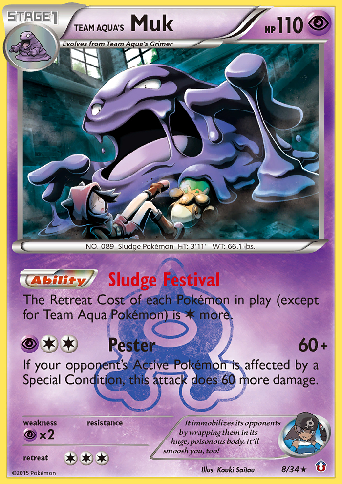 Team Aqua's Muk (8/34) [XY: Double Crisis] | Exor Games New Glasgow