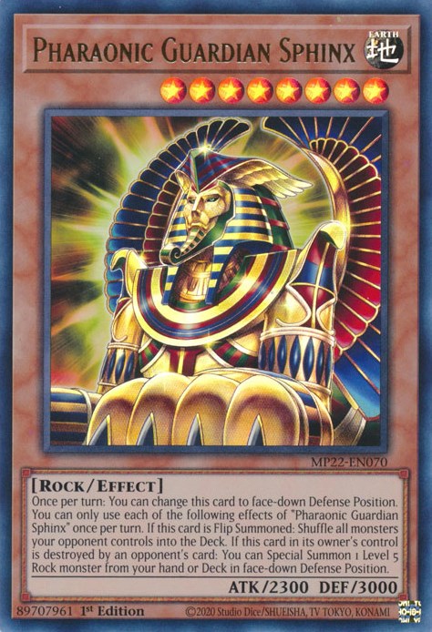 Pharaonic Guardian Sphinx [MP22-EN070] Ultra Rare | Exor Games New Glasgow