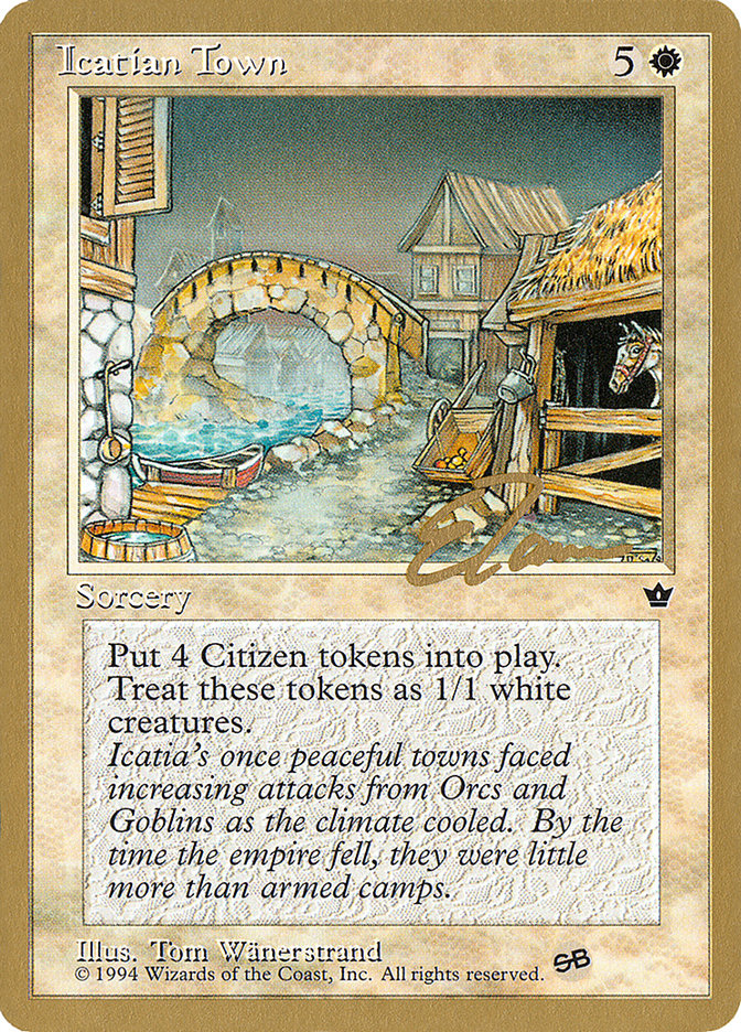 Icatian Town (Eric Tam) (SB) [Pro Tour Collector Set] | Exor Games New Glasgow