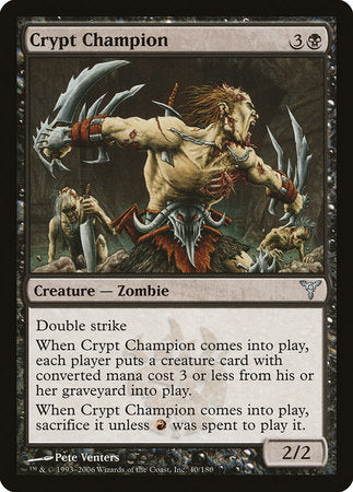 Crypt Champion [Dissension] | Exor Games New Glasgow