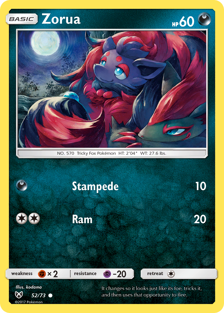 Zorua (52/73) [Sun & Moon: Shining Legends] | Exor Games New Glasgow