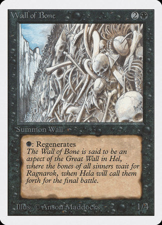 Wall of Bone [Unlimited Edition] | Exor Games New Glasgow