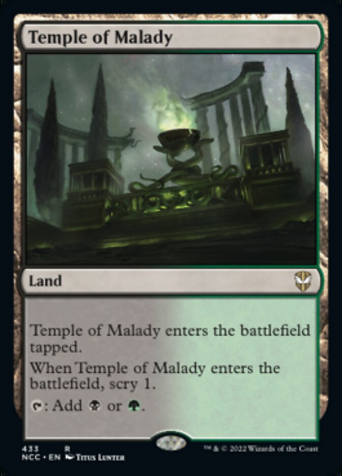 Temple of Malady [Streets of New Capenna Commander] | Exor Games New Glasgow