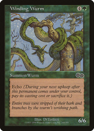 Winding Wurm [Urza's Saga] | Exor Games New Glasgow