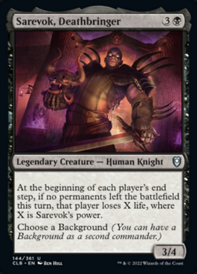 Sarevok, Deathbringer [Commander Legends: Battle for Baldur's Gate] | Exor Games New Glasgow