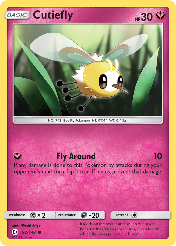 Cutiefly (92/149) [Sun & Moon: Base Set] | Exor Games New Glasgow