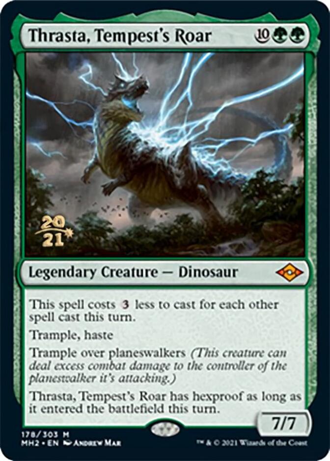 Thrasta, Tempest's Roar [Modern Horizons 2 Prerelease Promos] | Exor Games New Glasgow