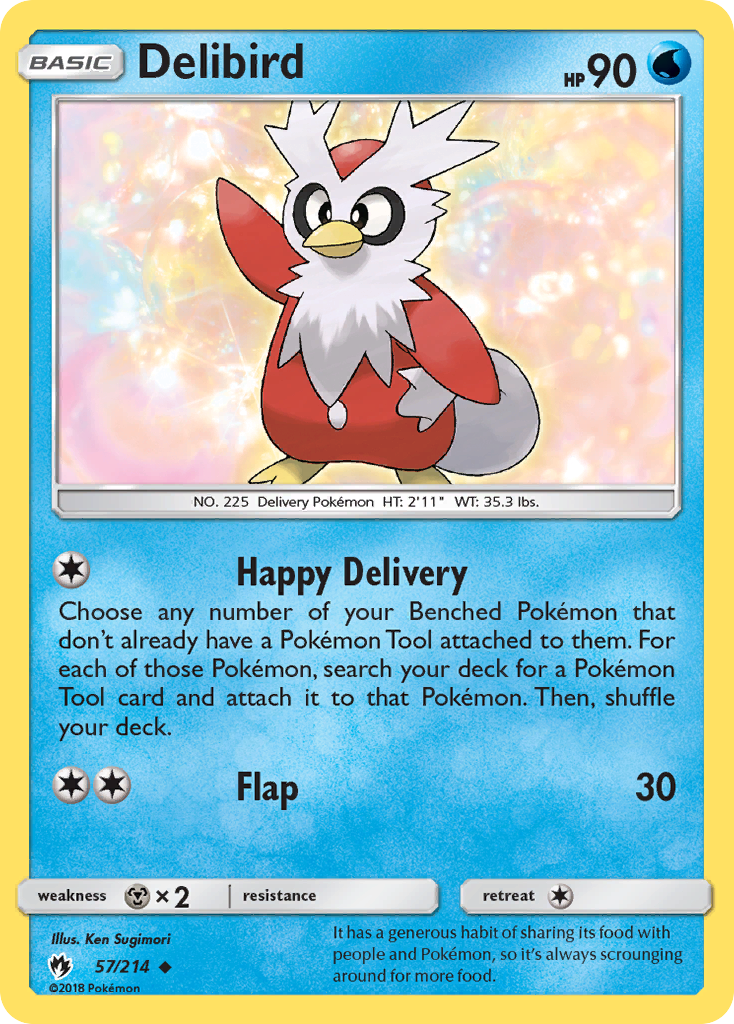 Delibird (57/214) [Sun & Moon: Lost Thunder] | Exor Games New Glasgow