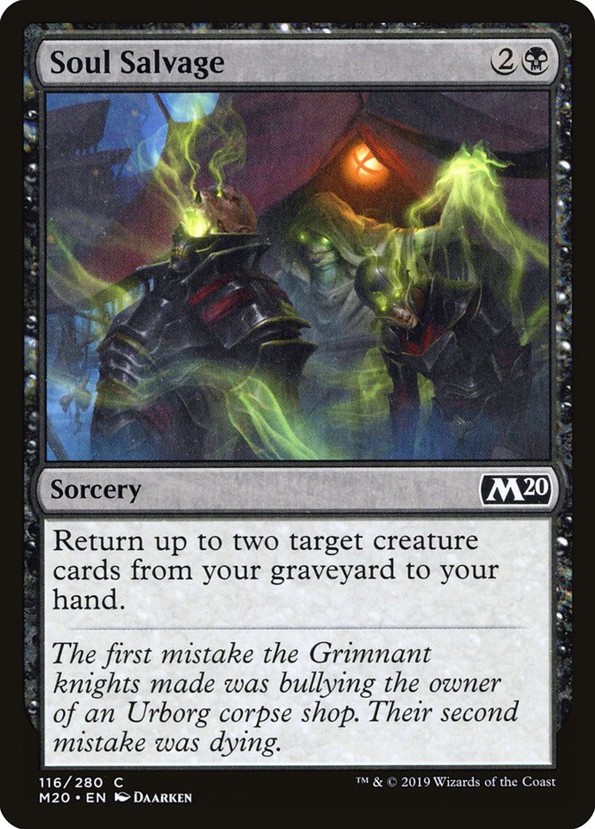 Soul Salvage [Core Set 2020] | Exor Games New Glasgow