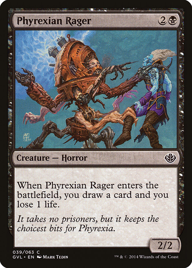 Phyrexian Rager (Garruk vs. Liliana) [Duel Decks Anthology] | Exor Games New Glasgow