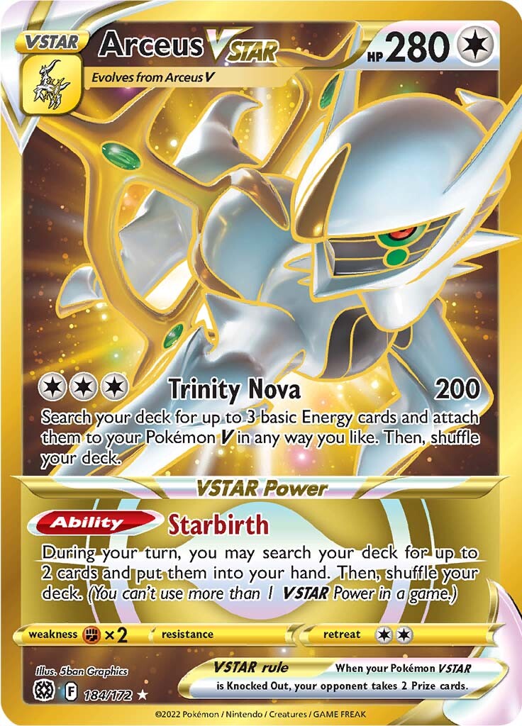 Arceus VSTAR (184/172) [Sword & Shield: Brilliant Stars] | Exor Games New Glasgow