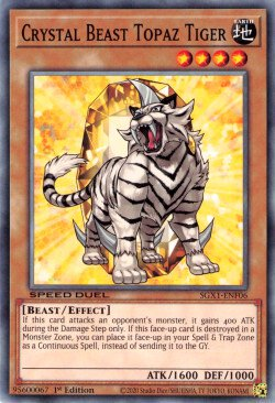 Crystal Beast Topaz Tiger [SGX1-ENF06] Common | Exor Games New Glasgow