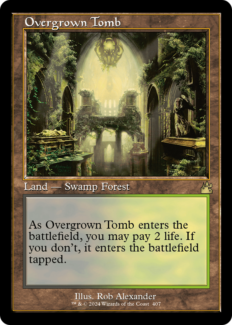 Overgrown Tomb (Retro) [Ravnica Remastered] | Exor Games New Glasgow