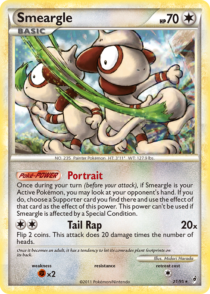 Smeargle (21/95) [HeartGold & SoulSilver: Call of Legends] | Exor Games New Glasgow