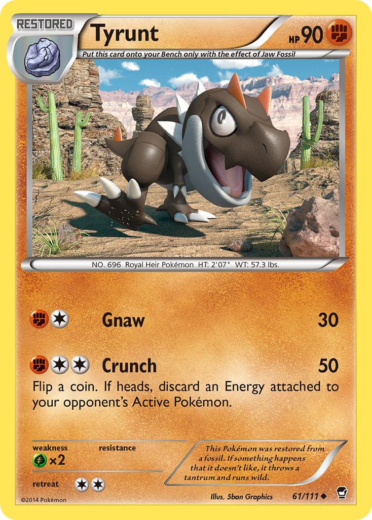 Tyrunt (61/111) [XY: Furious Fists] | Exor Games New Glasgow