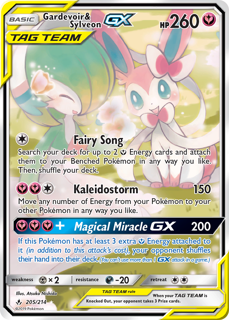 Gardevoir & Sylveon GX (205/214) [Sun & Moon: Unbroken Bonds] | Exor Games New Glasgow