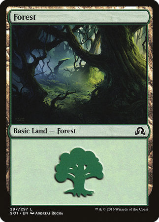 Forest (297) [Shadows over Innistrad] | Exor Games New Glasgow