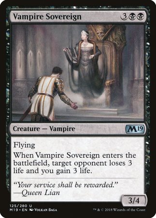 Vampire Sovereign [Core Set 2019] | Exor Games New Glasgow