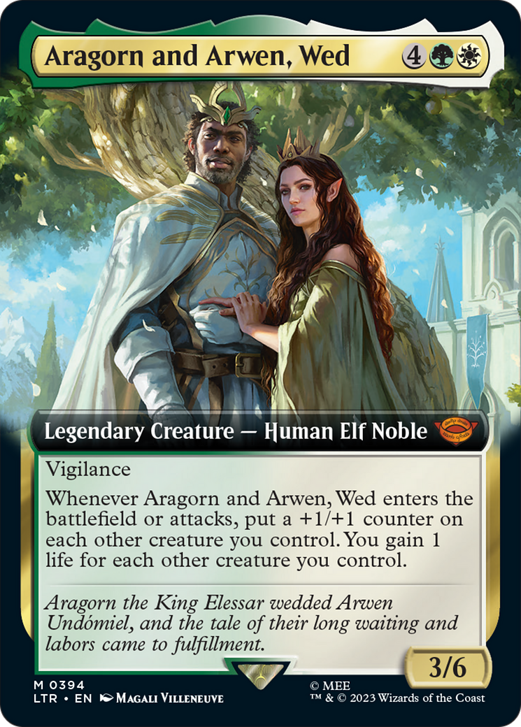 Aragorn and Arwen, Wed (Extended Art) [The Lord of the Rings: Tales of Middle-Earth] | Exor Games New Glasgow