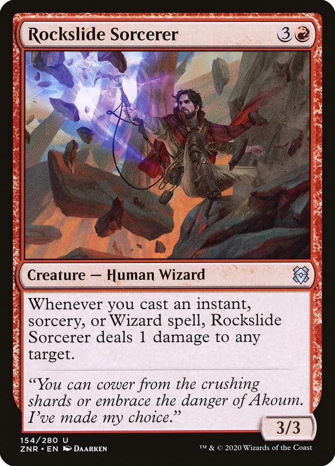 Rockslide Sorcerer [Zendikar Rising] | Exor Games New Glasgow