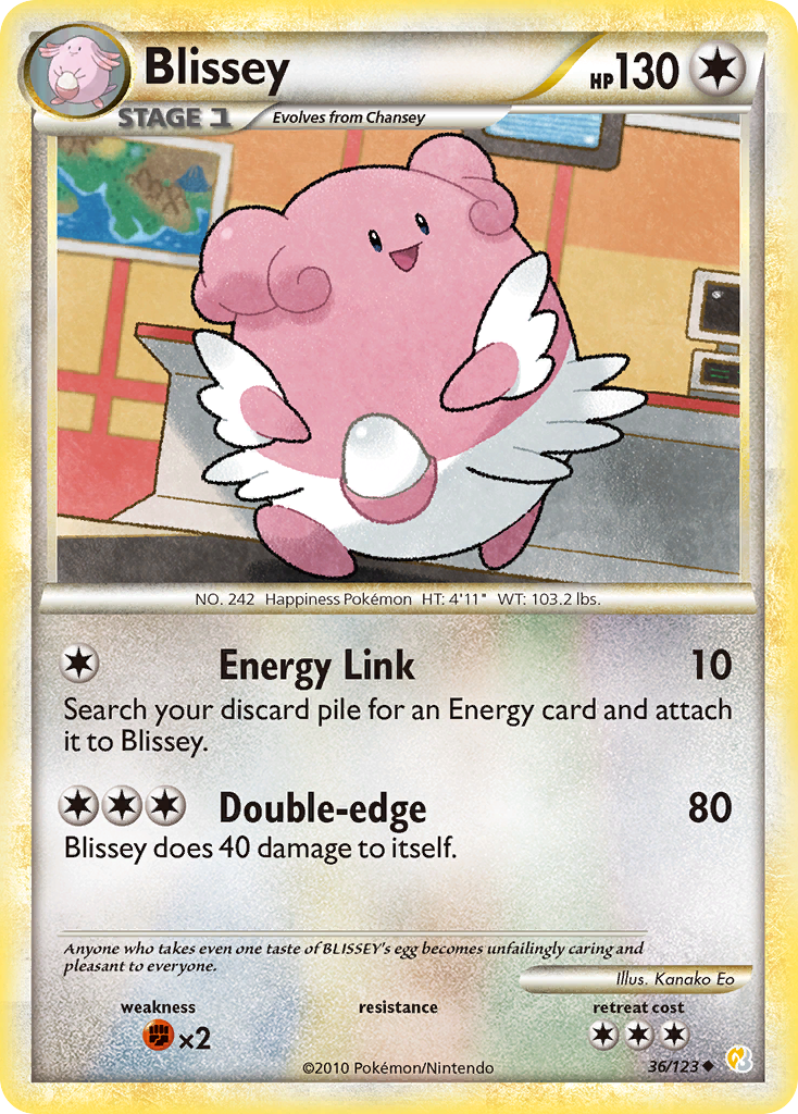 Blissey (36/123) [HeartGold & SoulSilver: Base Set] | Exor Games New Glasgow