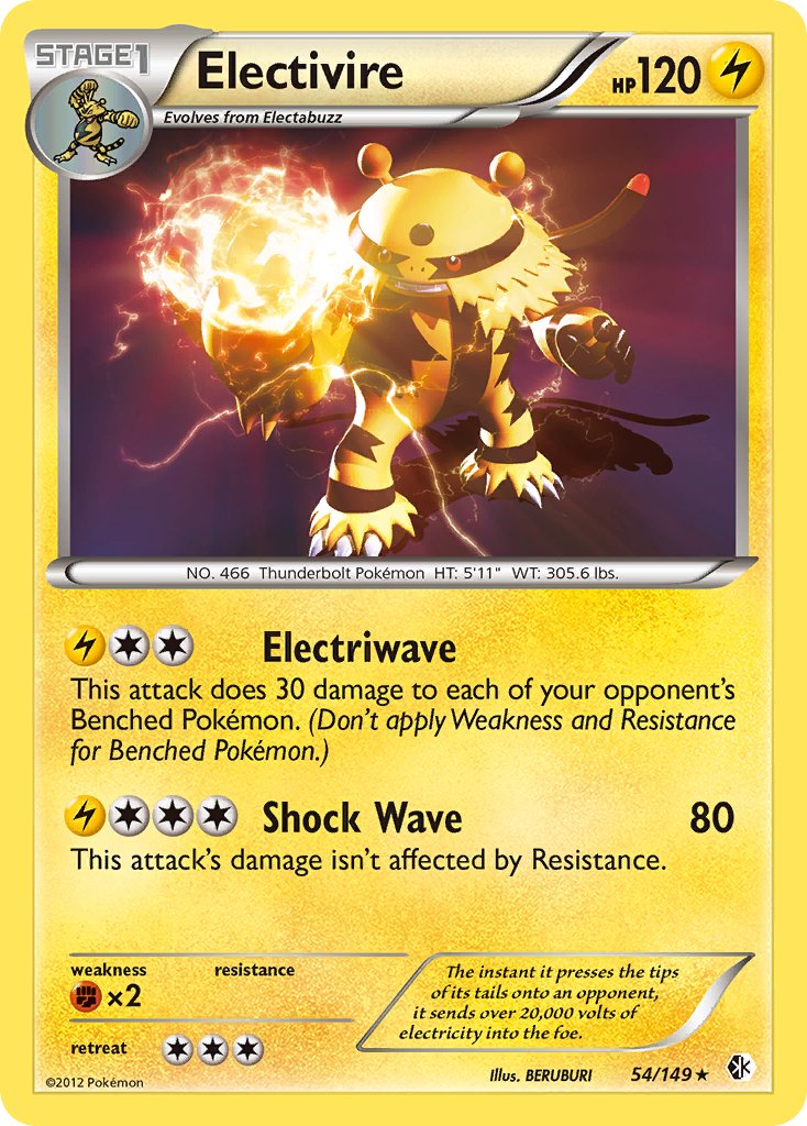 Electivire (54/149) (Cosmos Holo) (Blister Exclusive) [Black & White: Boundaries Crossed] | Exor Games New Glasgow