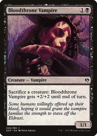 Bloodthrone Vampire [Duel Decks: Zendikar vs. Eldrazi] | Exor Games New Glasgow