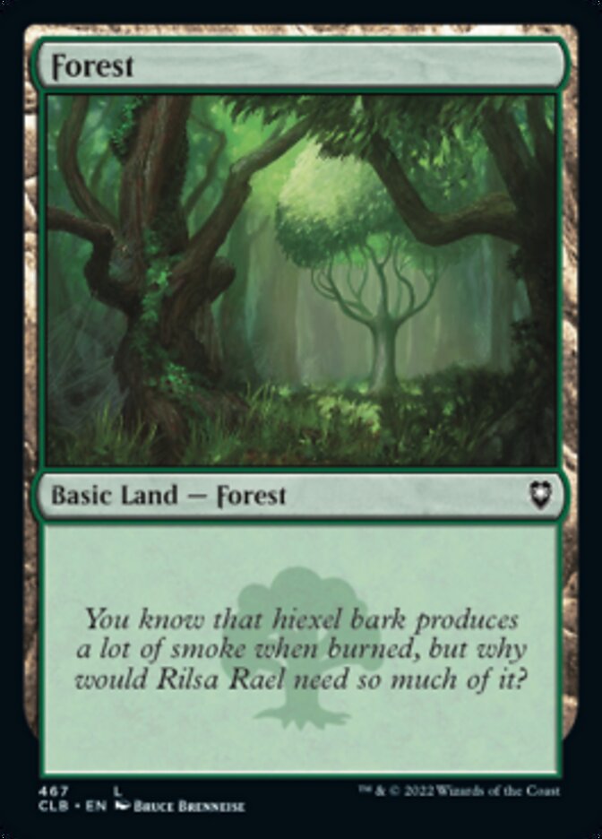 Forest (467) [Commander Legends: Battle for Baldur's Gate] | Exor Games New Glasgow